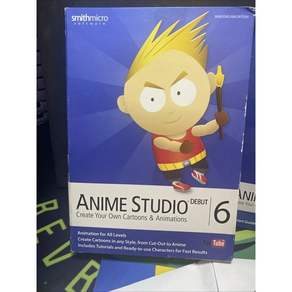 Smith Micro Anime Studio Debut 6 for PC Mac Animation Creation Software